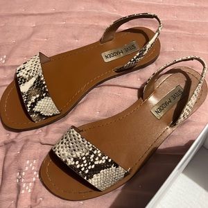 Steve Madden alina snakeskin sandals
